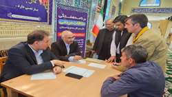 برگزاری میز خدمت بازرسی کل استان در مصلی نماز جمعه شهرستان چالدران